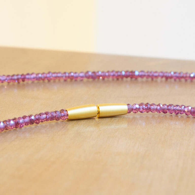 Rhodolith-Kette Schmuckatelier Egger